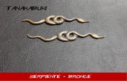 Menuki 001 - SERPIENTE - Bronce