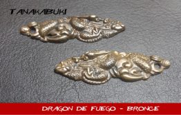 Menuki 004 - DRAGON DE FUEGO - Bronce
