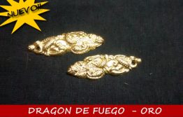 Menuki 011 - DRAGON DE FUEGO - Oro