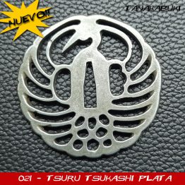 Tsuba 021 - TSURU SUKASHI PLATA