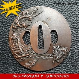 Tsuba 063 - DRAGON & GUERRERO