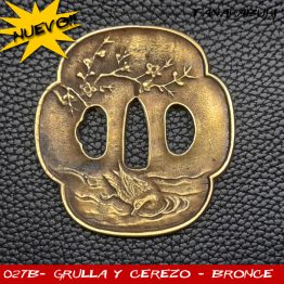 Tsuba 027_b- CEREZO & GRULLA
