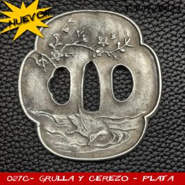 Tsuba 027_c- CEREZO & GRULLA